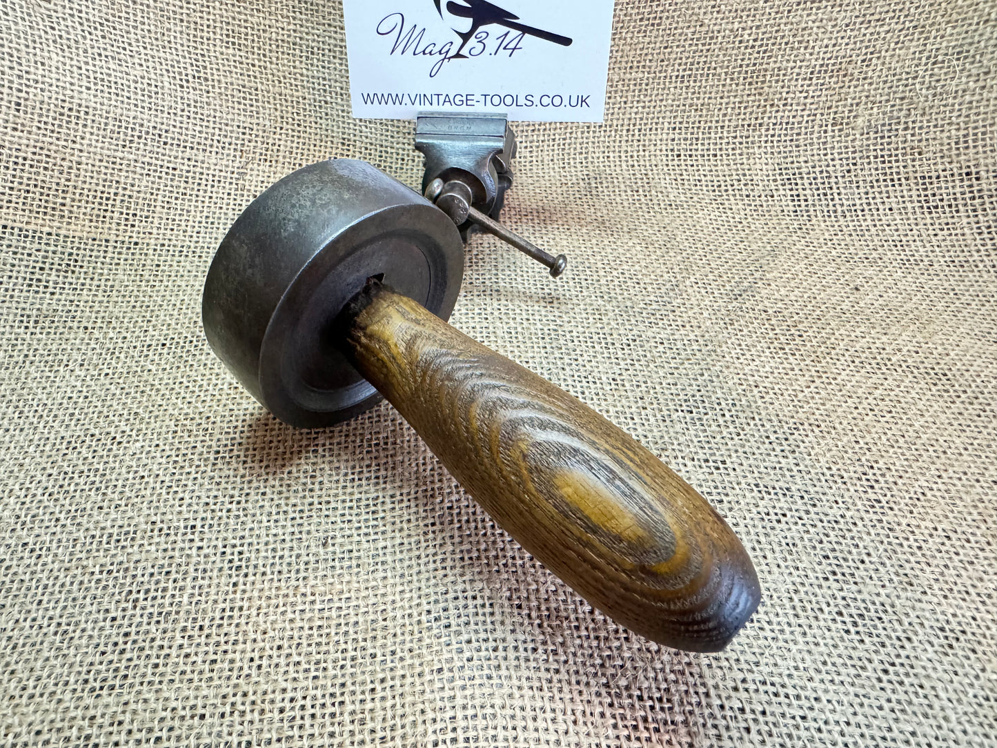 Mystery wooden Handle Vintage Tool Pulley / Roller / Hammer