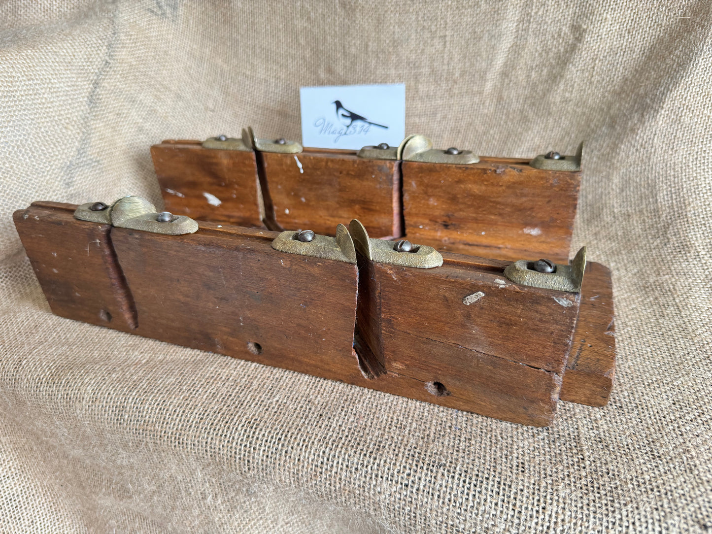 John Hall Tools (Birmingham) Beechwood Mitre Saw Block with Brass Guides