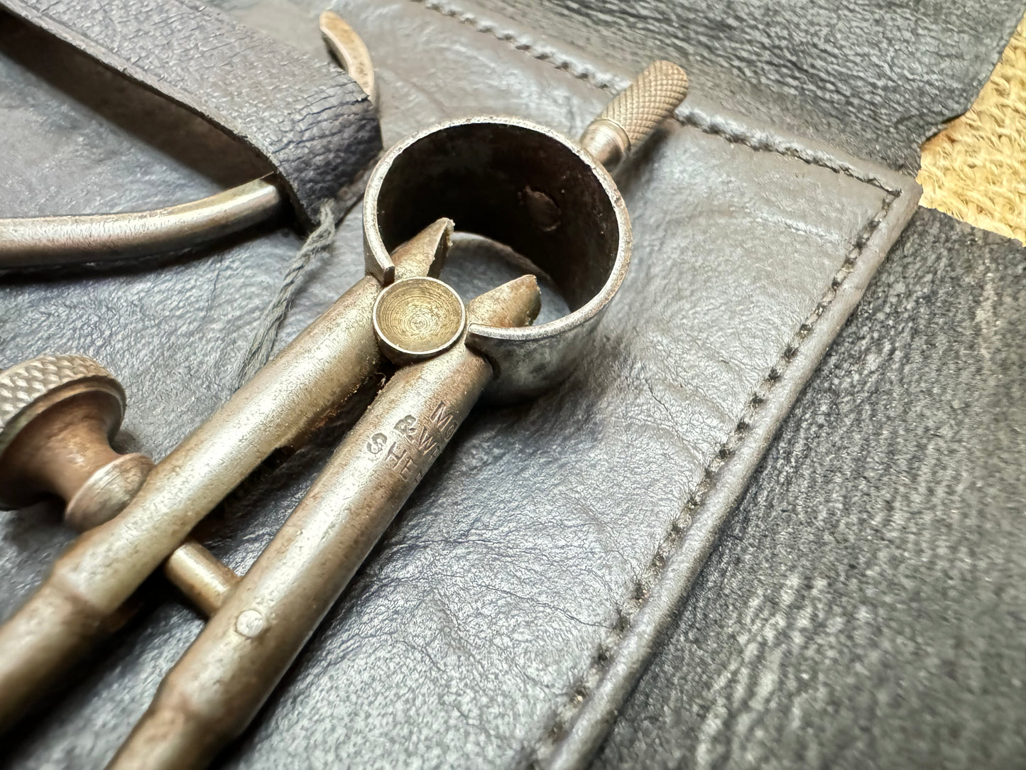 Moore & Wright 3” Spring Caliper Set in Leather Pouch