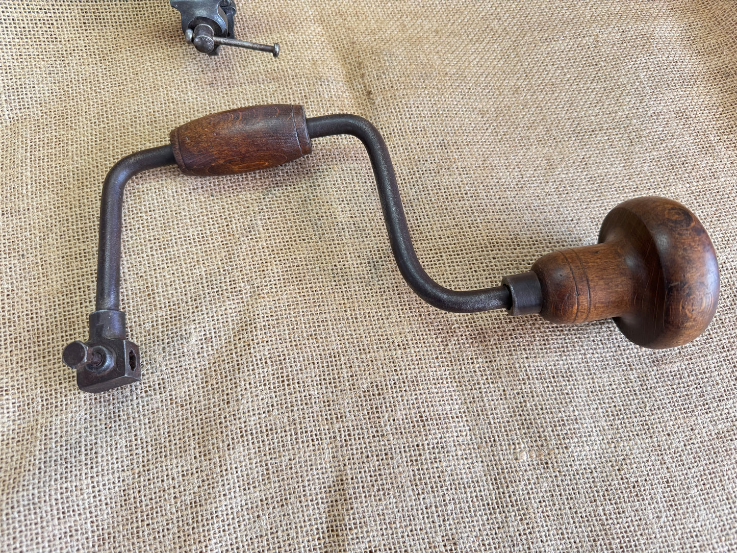 Antique Wooden Handled Drill Brace