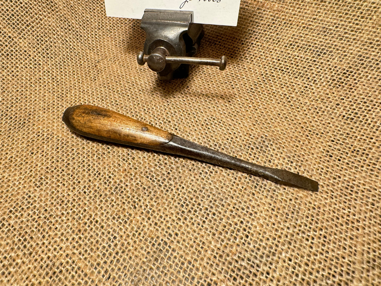 6” Foreign Vintage Perfect Pattern Handle Screwdriver / Turnscrew