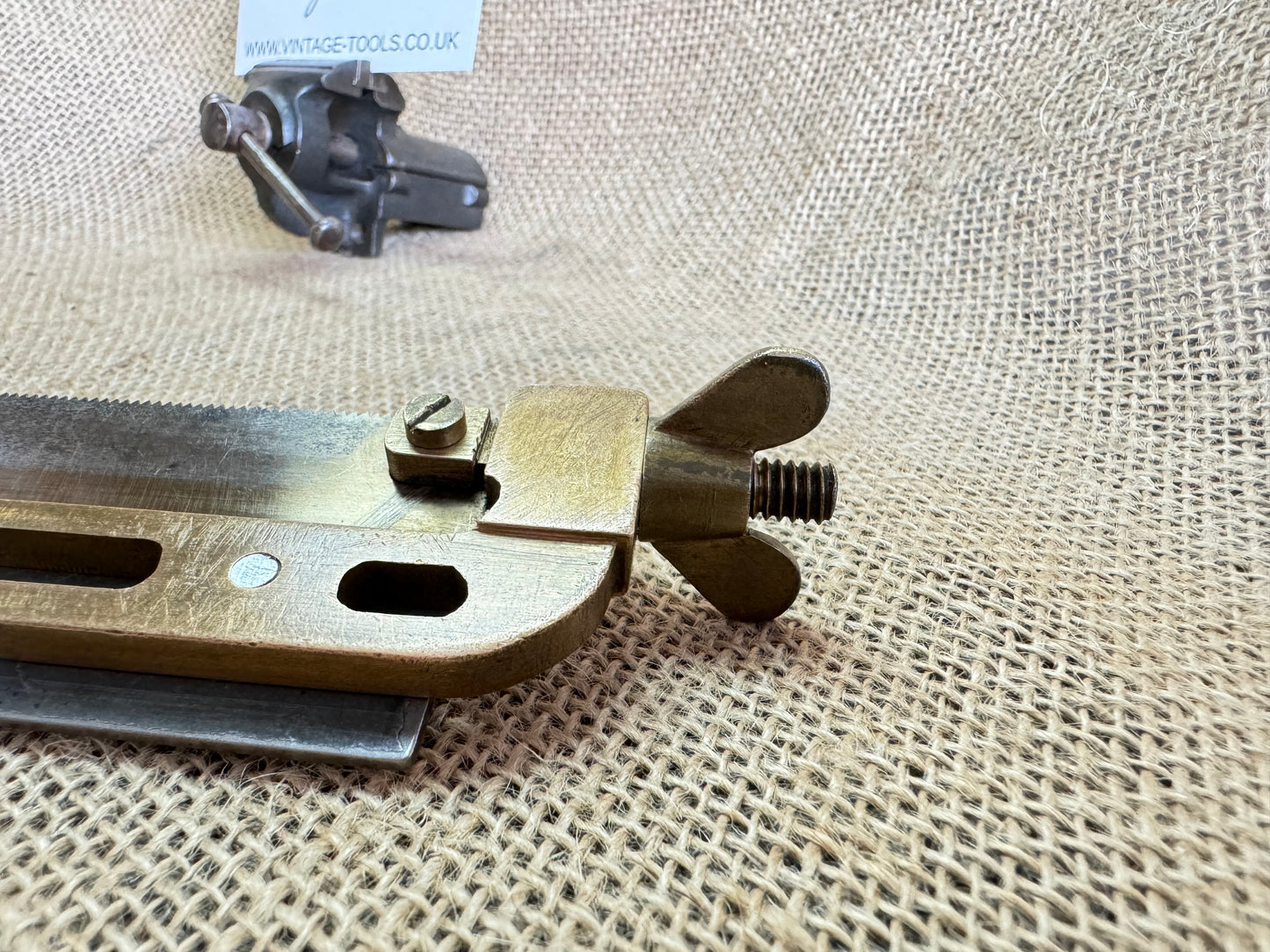One-off Brass Framed Hacksaw with Boxwood Handle - Scratch built / homemade / apprentice piece