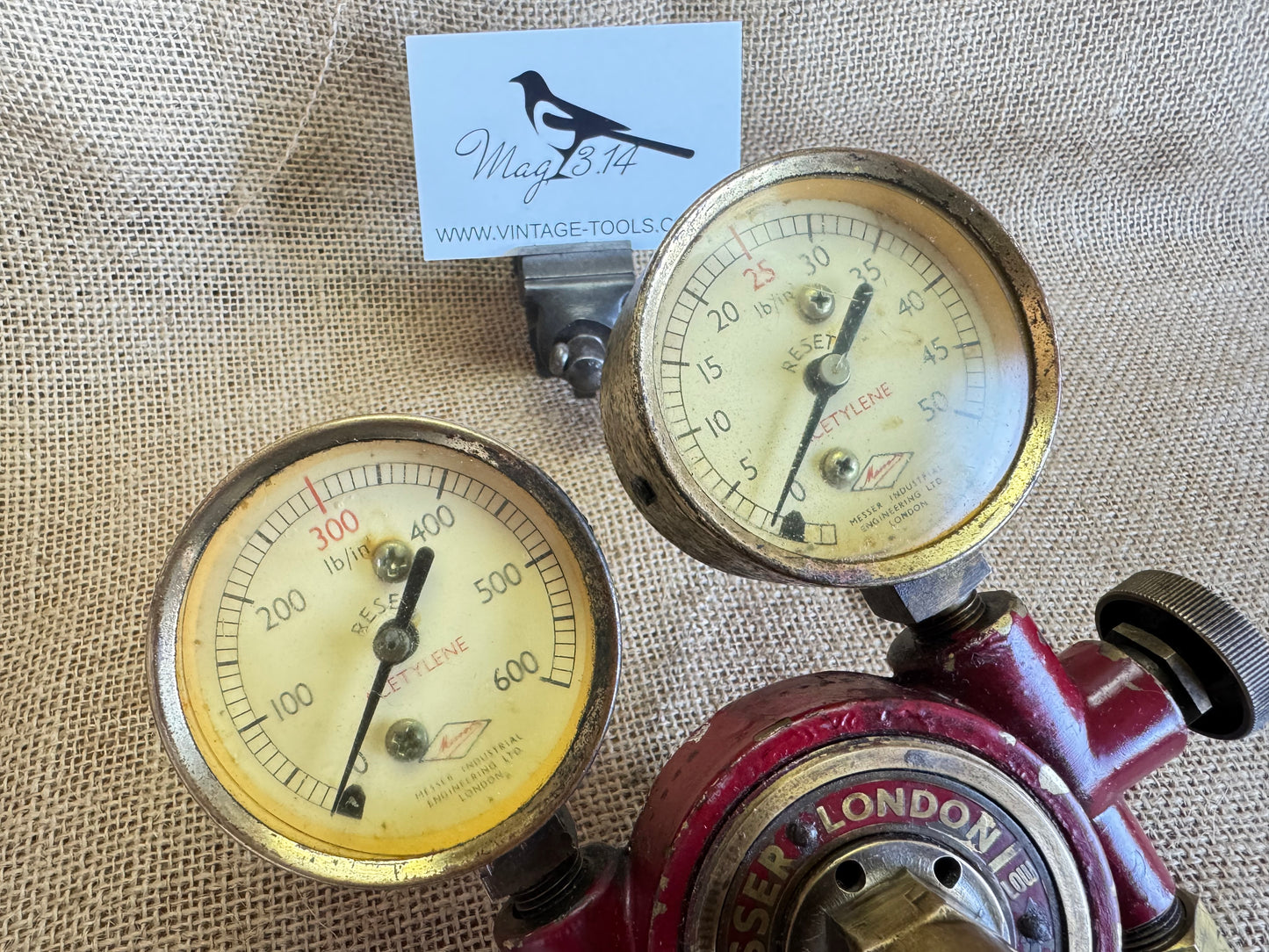 Messer Acetylene Gas Regulator