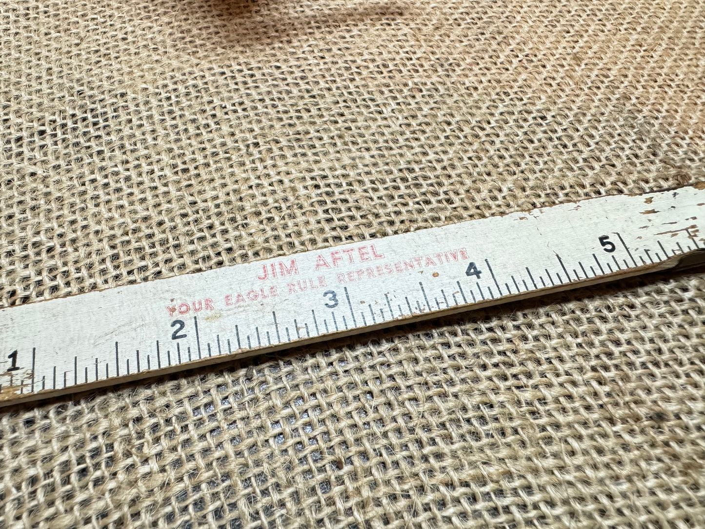 12” Eagle Folding Wooden Rule with Jim Aftel Branding