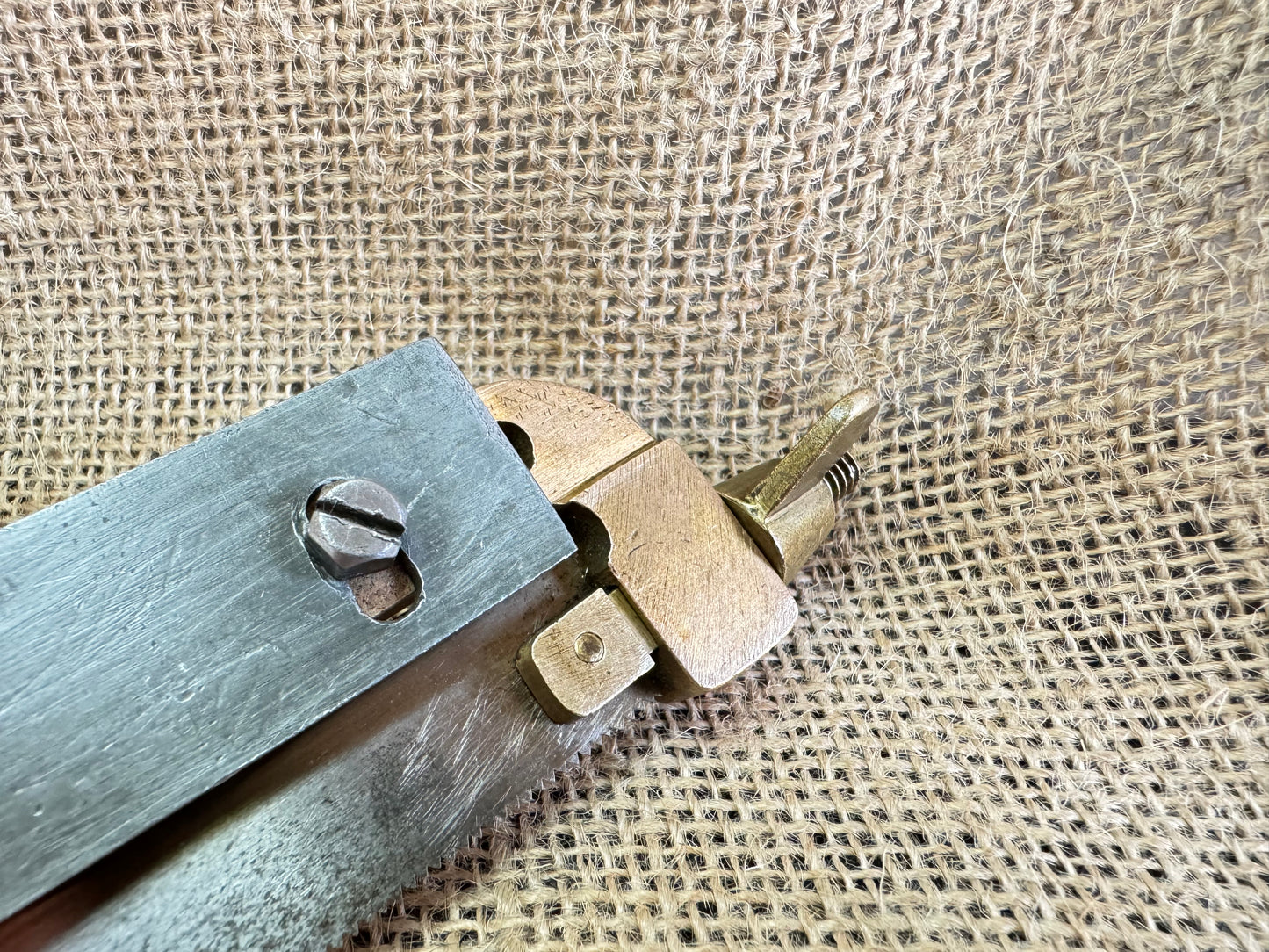 One-off Brass Framed Hacksaw with Boxwood Handle - Scratch built / homemade / apprentice piece
