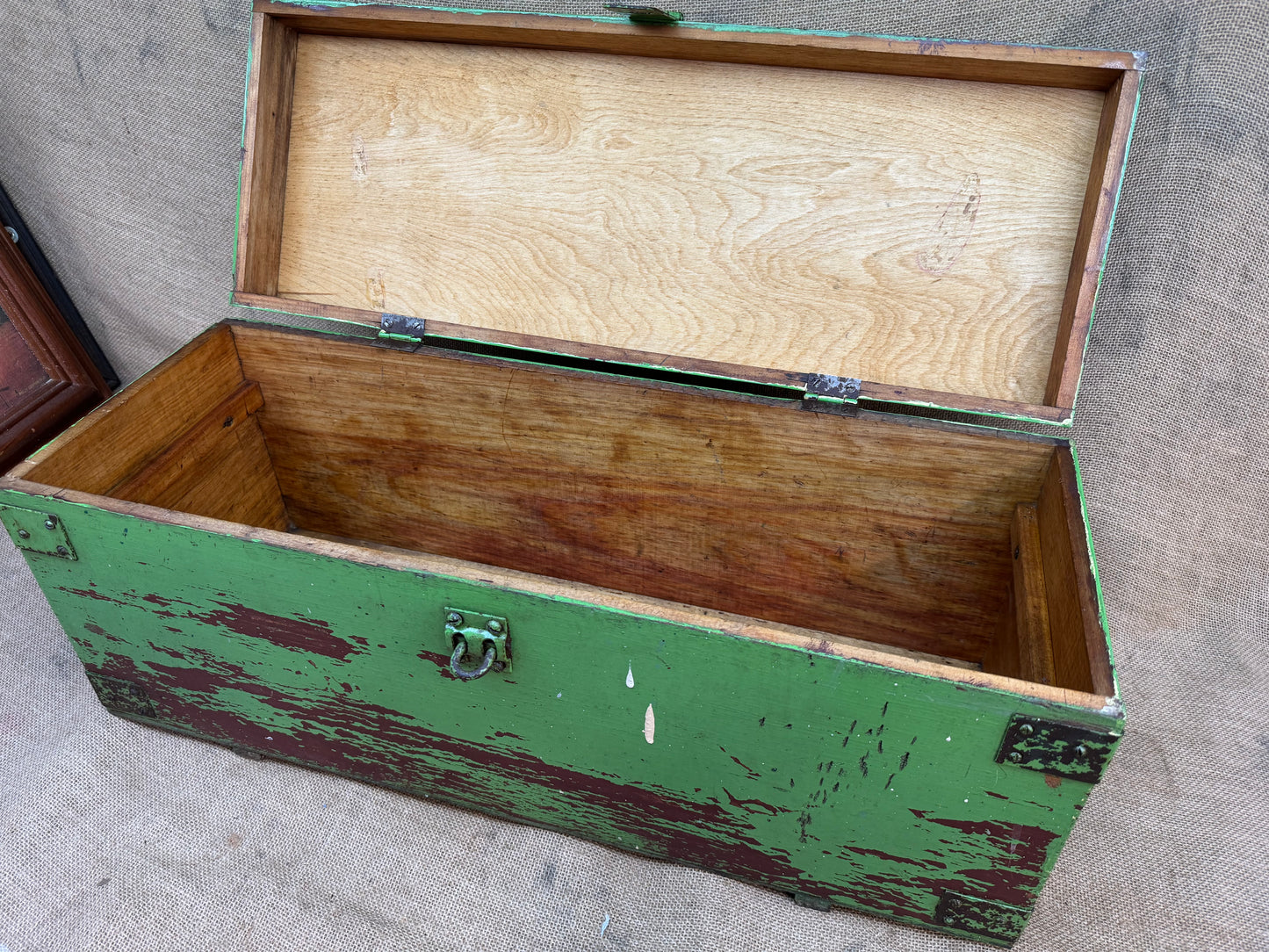 Vintage Pinewood Tool Chest