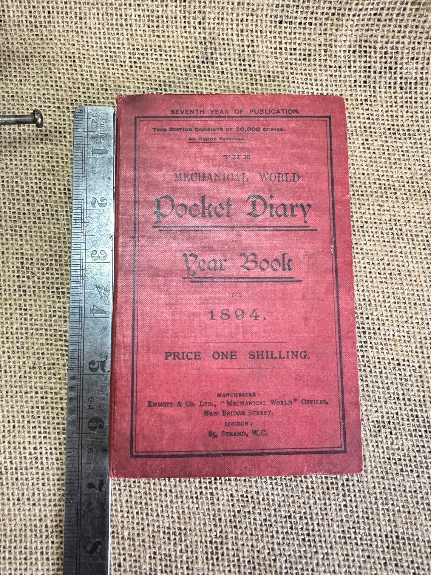 1894 Mechanical World Pocket Diary and Yearbook