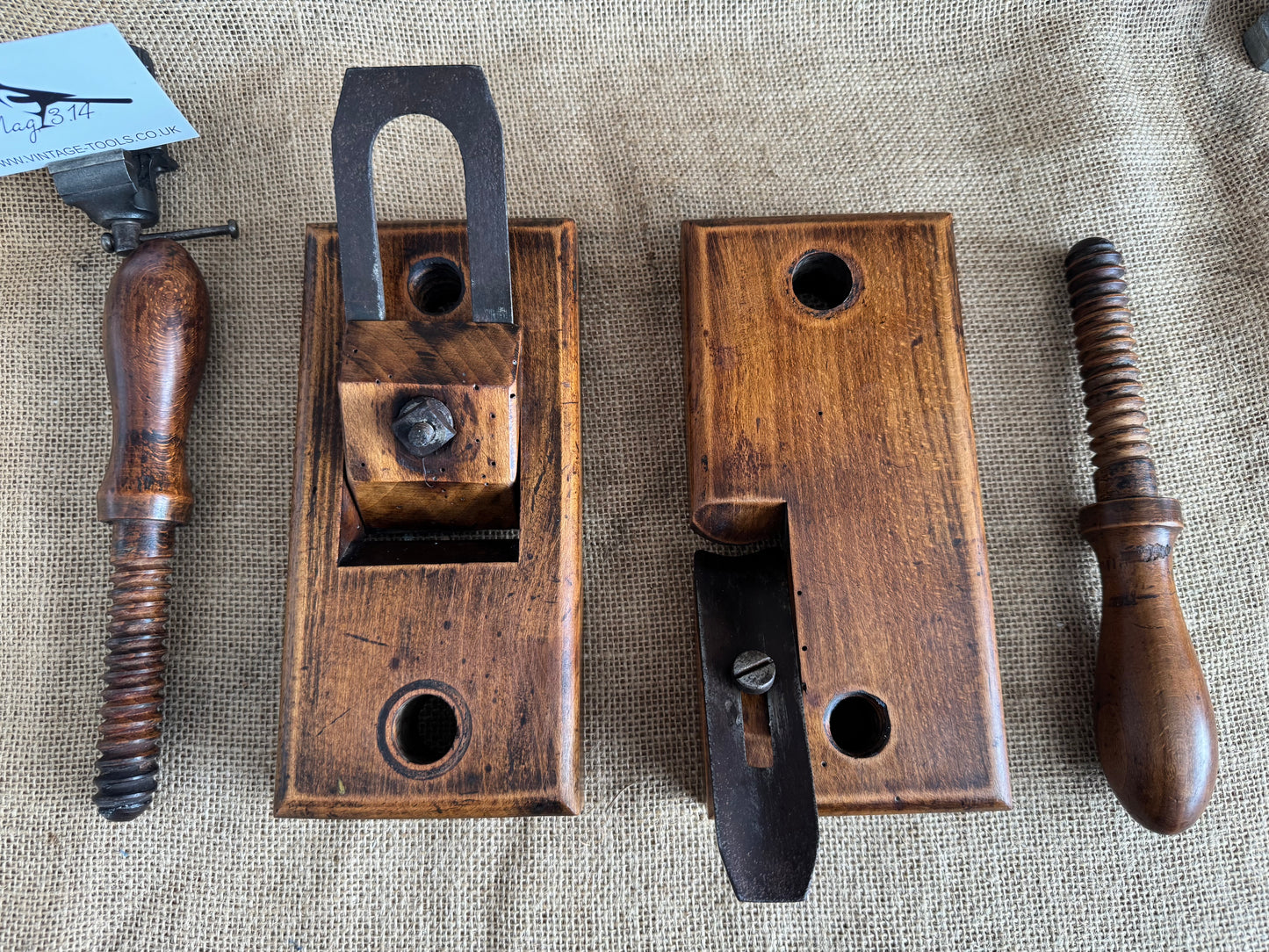 Very Rare Gleave of Manchester Twin Iron Stail Engine / Rounding Plane