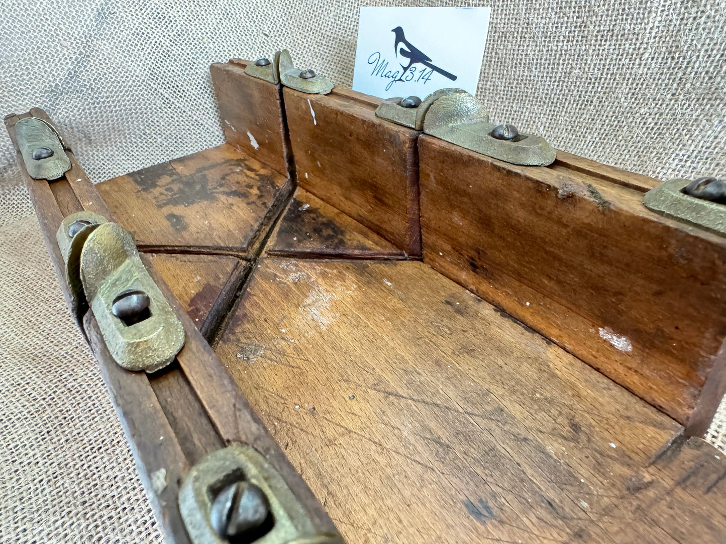 John Hall Tools (Birmingham) Beechwood Mitre Saw Block with Brass Guides