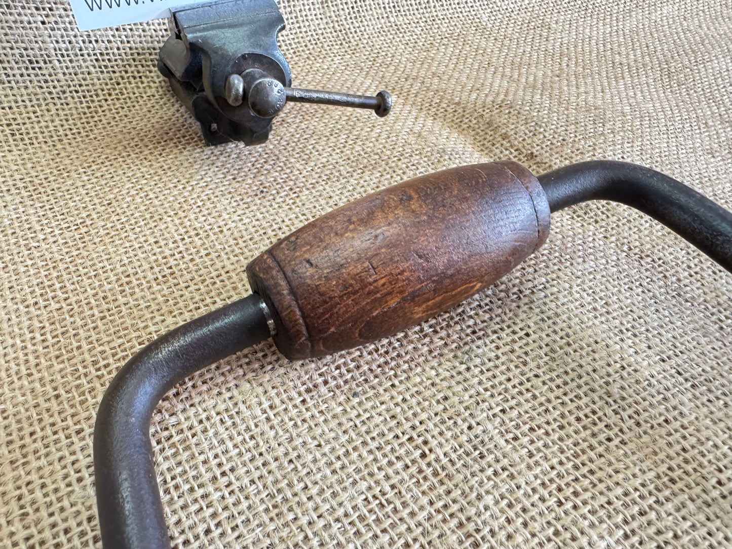 Antique Wooden Handled Drill Brace