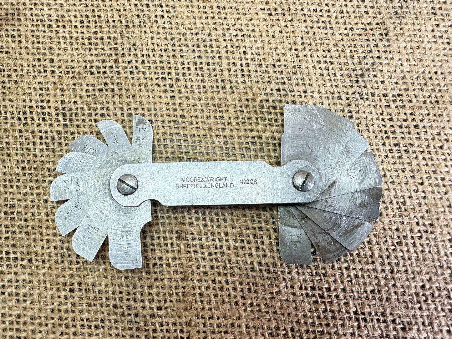 Moore and Wright No 206 Radius Gauge