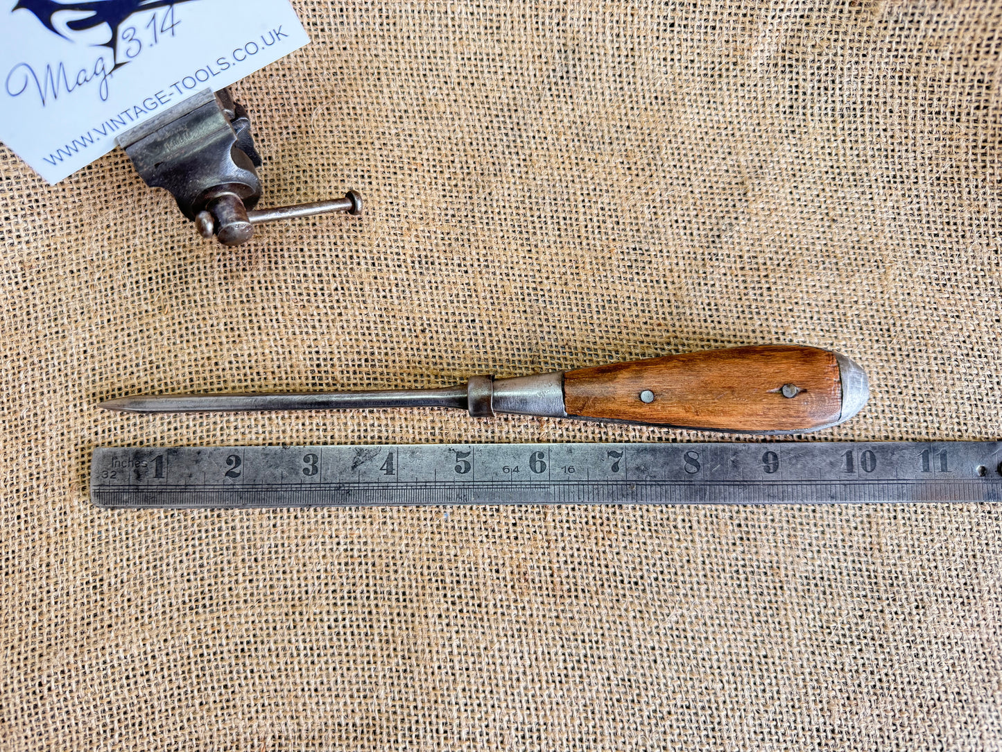 Vintage 10” Perfect Pattern Handle Drawbore Pin