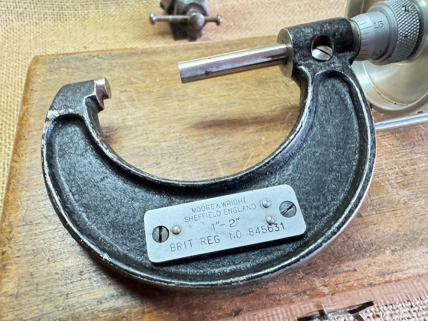 Moore & Wright 1” - 2” Braille Micrometer