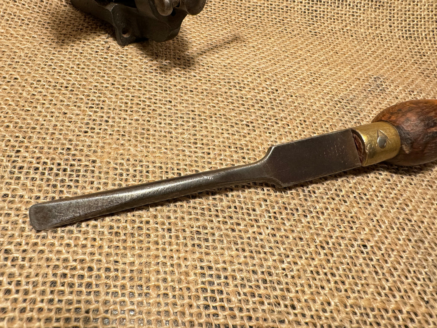 9” Vintage Wooden Handle Flat Blade Screwdriver