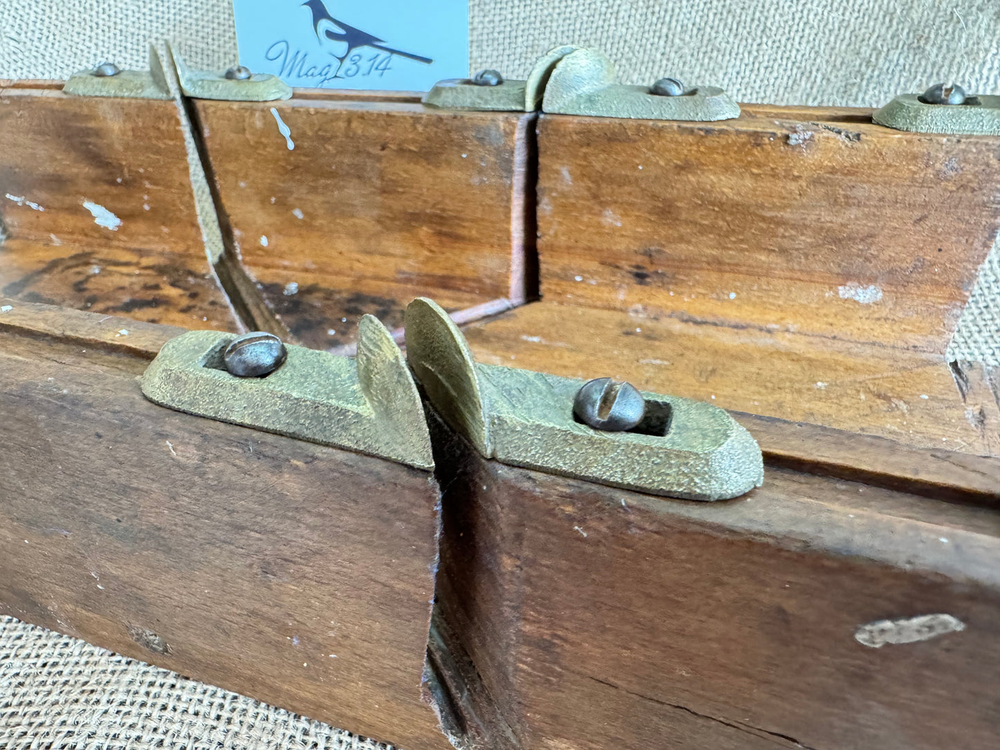 John Hall Tools (Birmingham) Beechwood Mitre Saw Block with Brass Guides