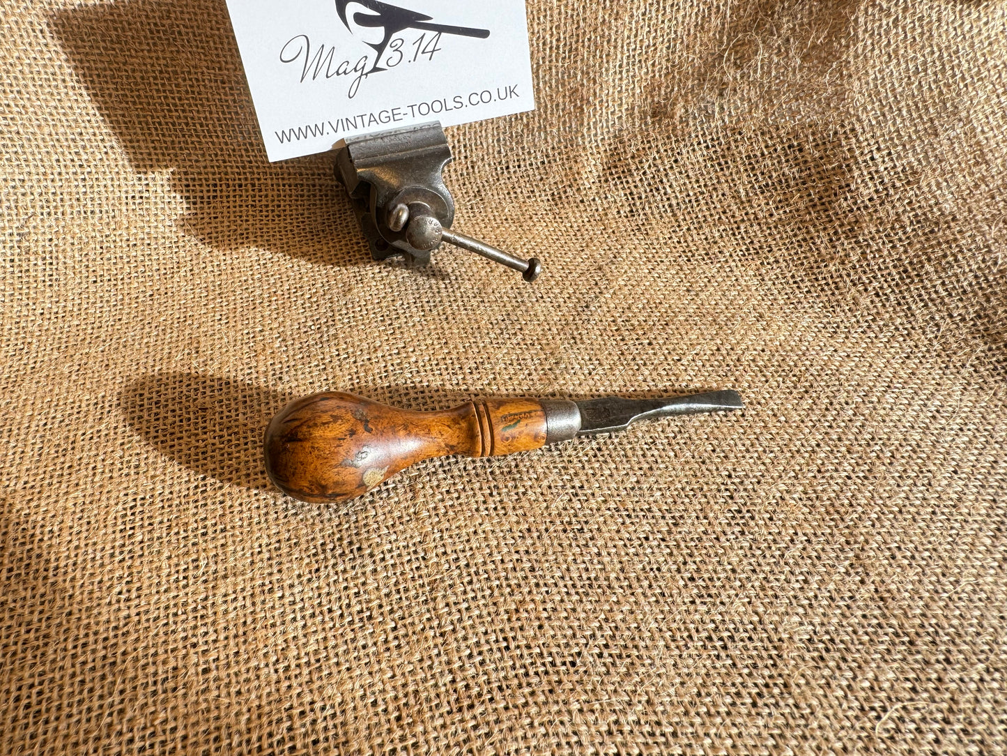 I Sorby Wallnut Handle Flathead Screwdriver