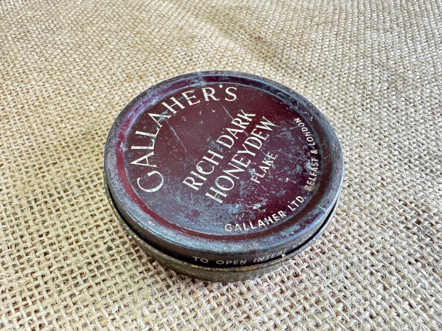 Gallahers Rich Honeydew Flake Tobacco Tin