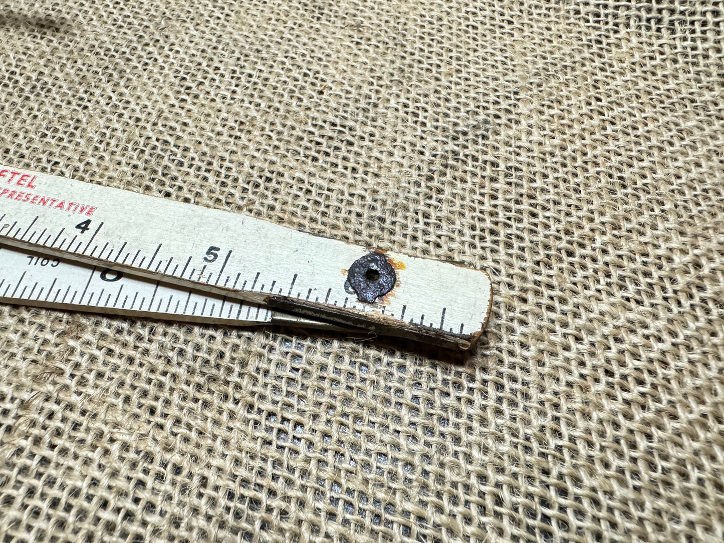 12” Eagle Folding Wooden Rule with Jim Aftel Branding