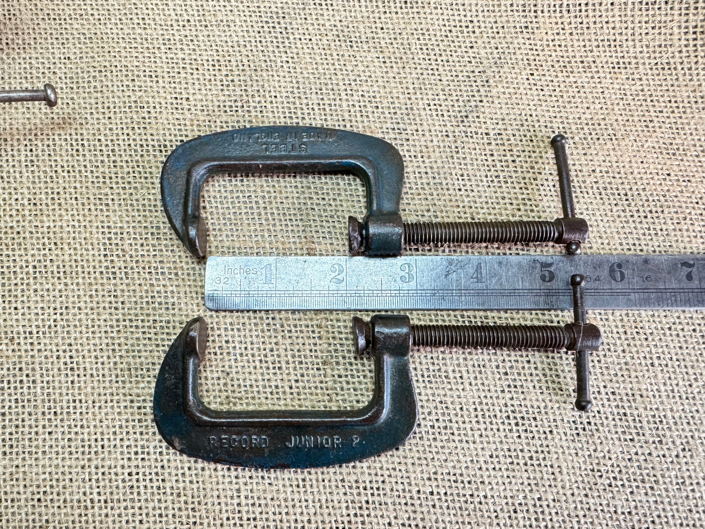 Record 2” Junior G Clamps x2