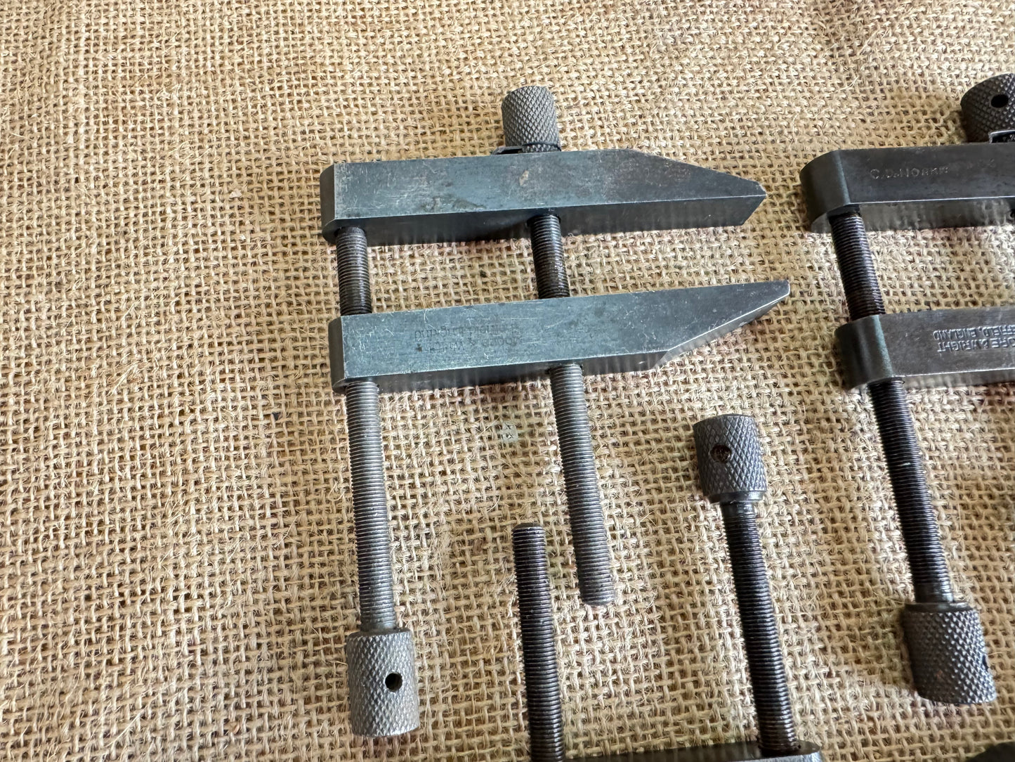 Set of 4 Moore & Wright 4” Engineers Parallel Clamps