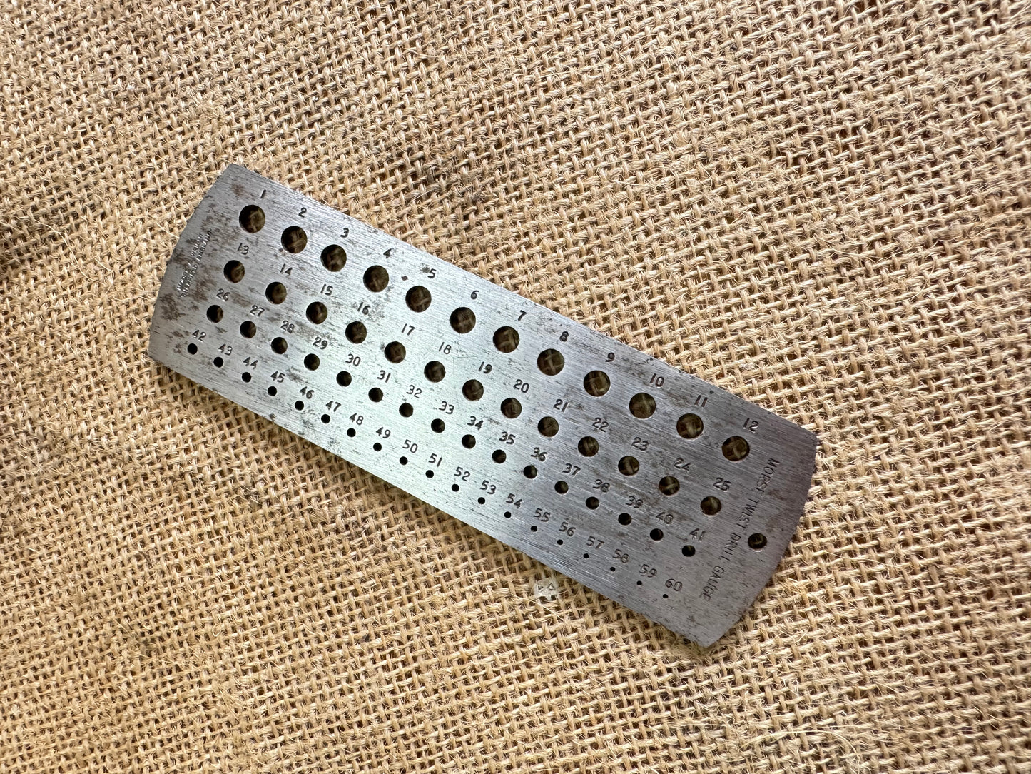 Moore & Wright No 1064 Morse Twist Drill Gauge