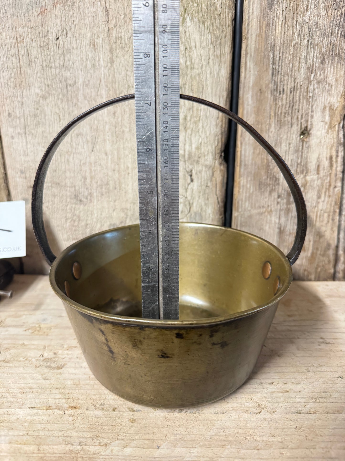 Antique Brass Jam Pot