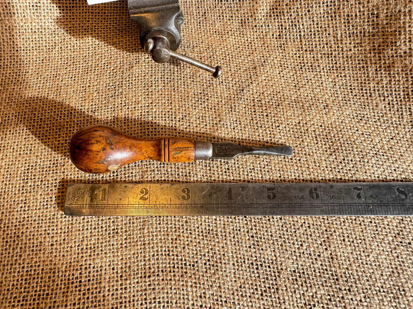 I Sorby Wallnut Handle Flathead Screwdriver