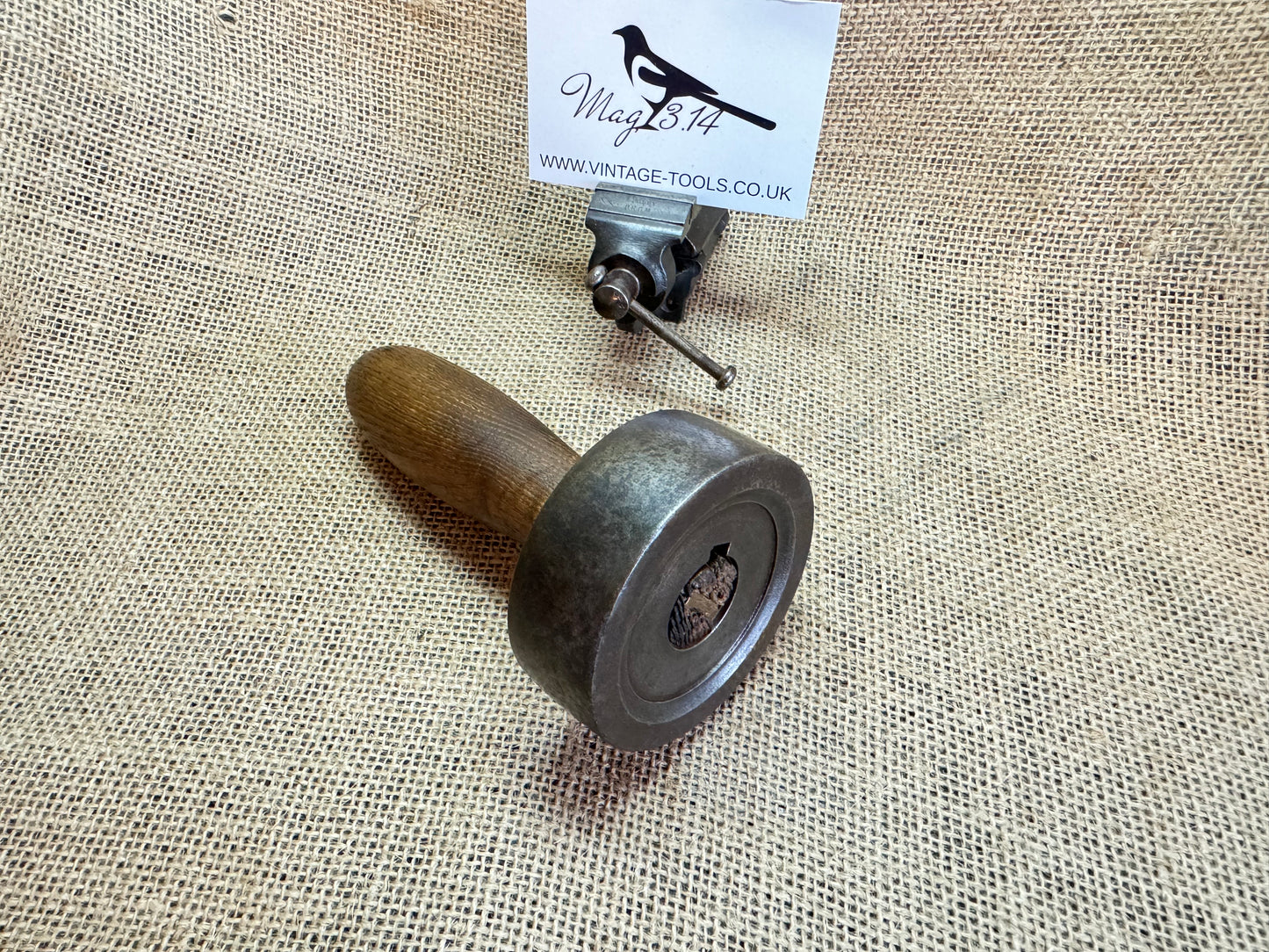 Mystery wooden Handle Vintage Tool Pulley / Roller / Hammer