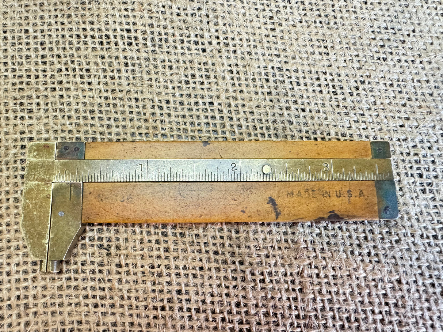 Stanley No 136 Boxwood & Brass 3 1/2” Caliper Gauge