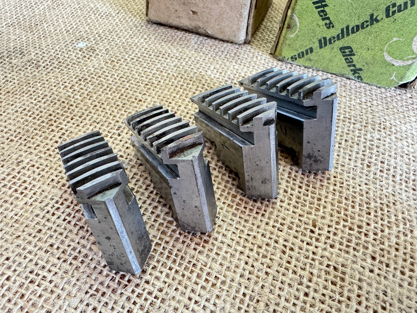 Clarkson Lathe Chuck 4 Jaw Set