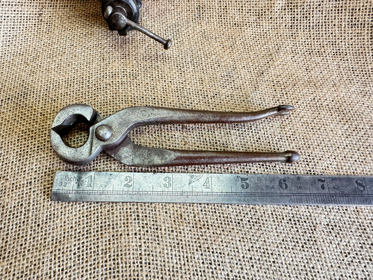 6.5” Upholstery Pincer Pliers with Ball & Hook handles by Elliott Lucas