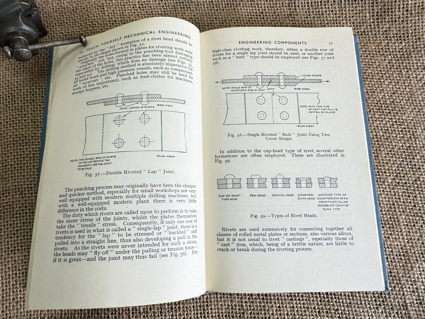 1962 Teach Yourself Engineering Components and Materials Book