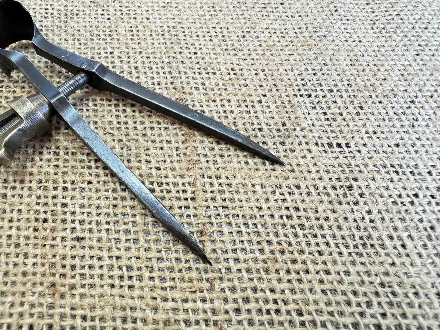 Antique 3 1/2” Engineers Compass Dividers with No Makers Mark