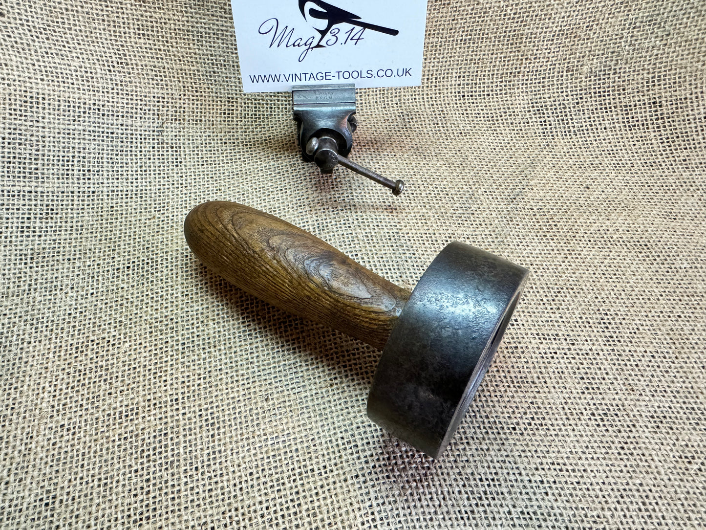 Mystery wooden Handle Vintage Tool Pulley / Roller / Hammer