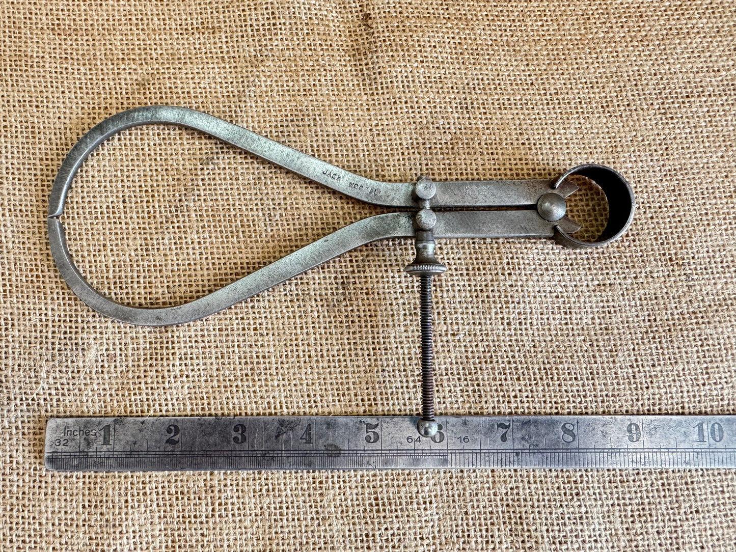 Vintage Moore and Wright 8” Outside Spring Calipers