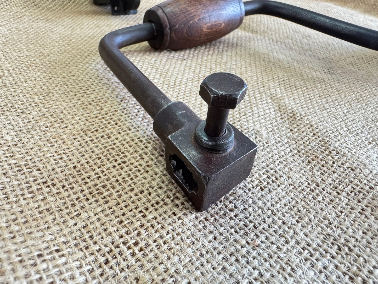 Antique Wooden Handled Drill Brace