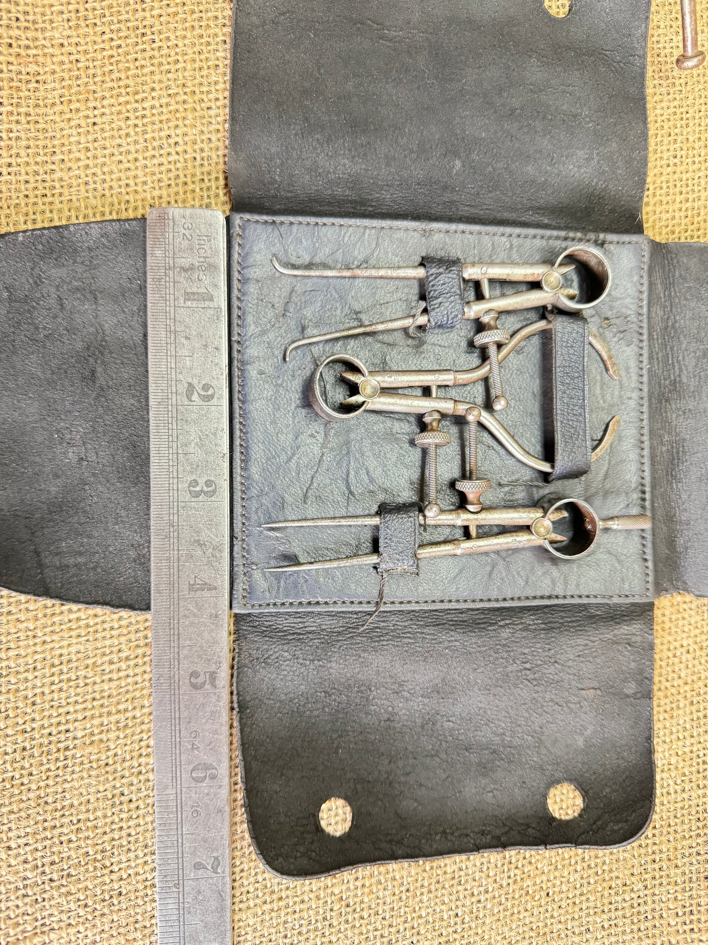 Moore & Wright 3” Spring Caliper Set in Leather Pouch
