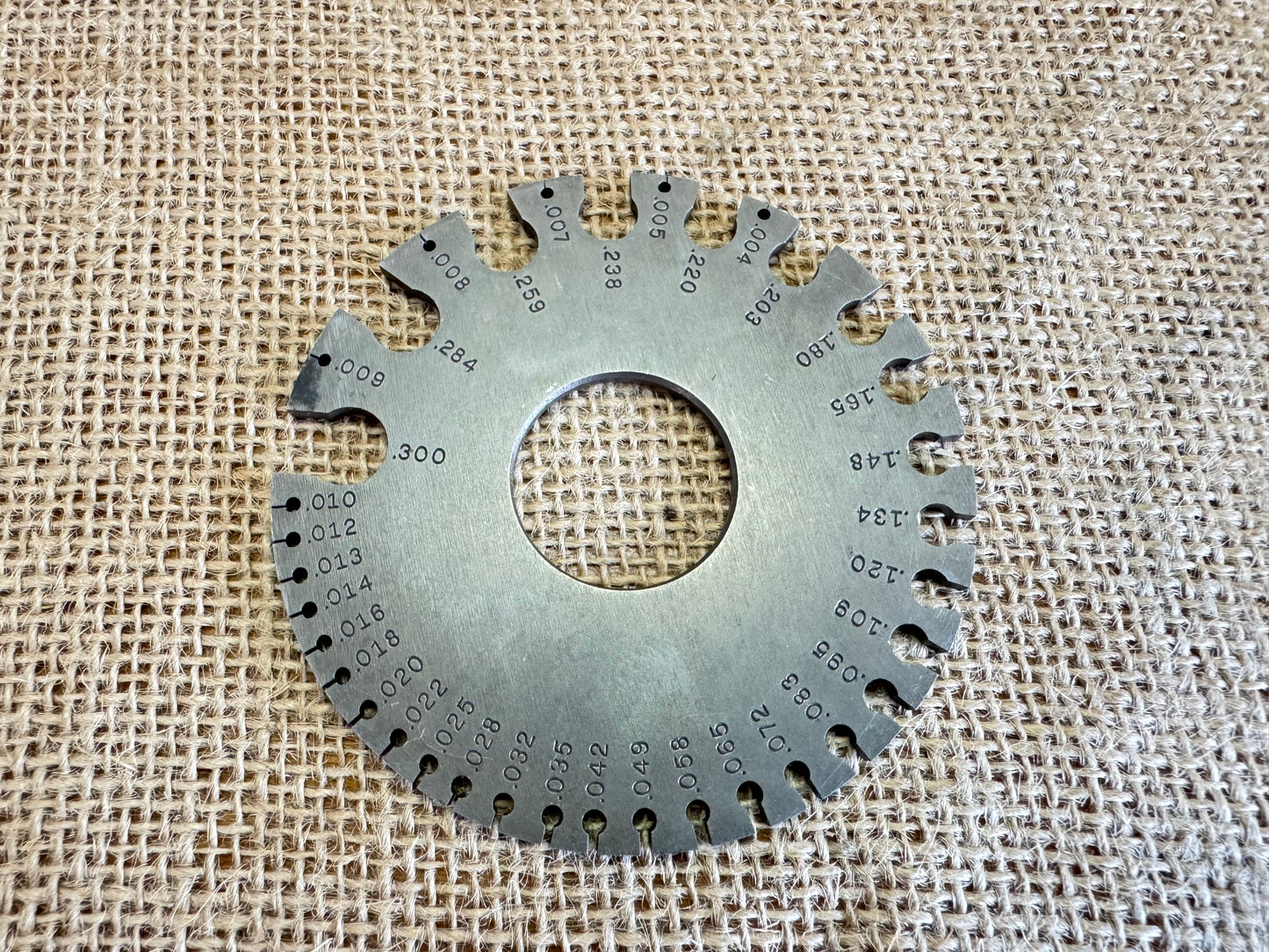 L.S Starrett Co. No 188 English Standard Wire Gauge