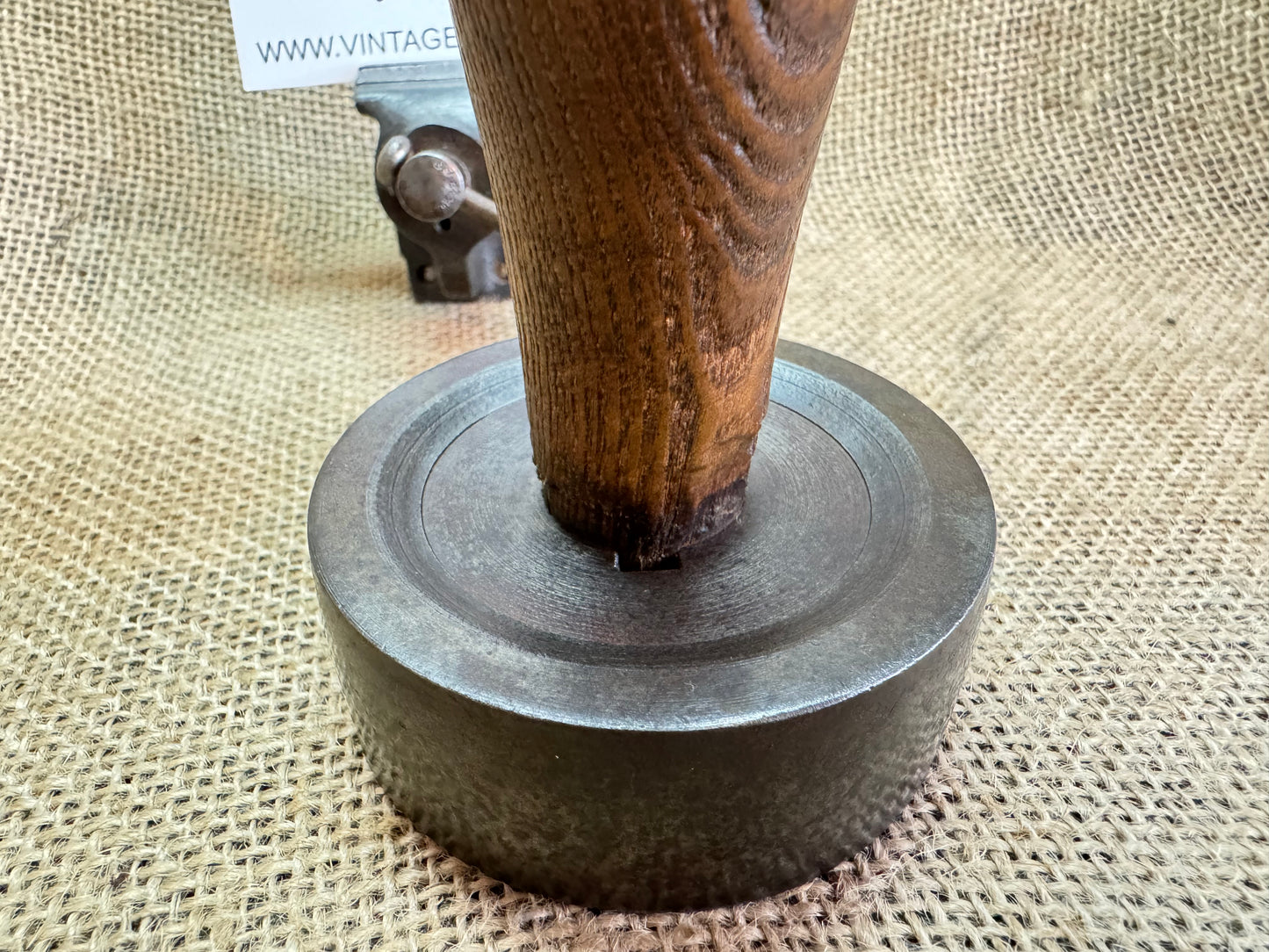 Mystery wooden Handle Vintage Tool Pulley / Roller / Hammer