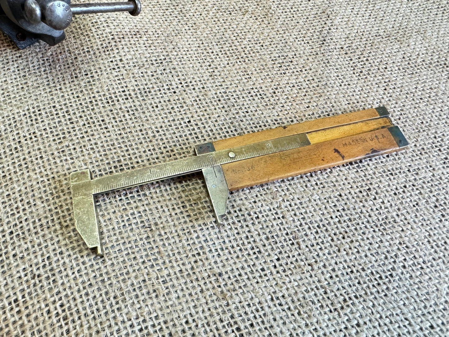 Stanley No 136 Boxwood & Brass 3 1/2” Caliper Gauge