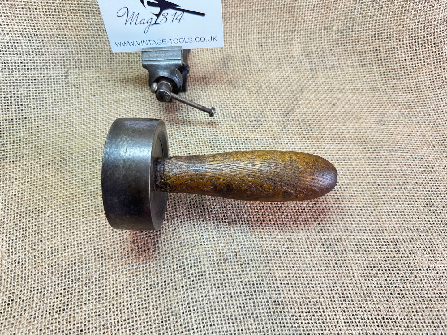 Mystery wooden Handle Vintage Tool Pulley / Roller / Hammer