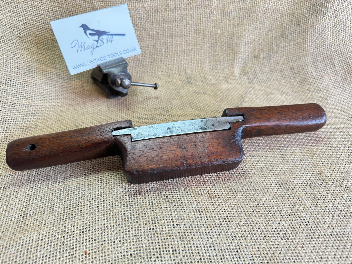 Vintage Wooden Body Spoke Shave 3.5” Iron