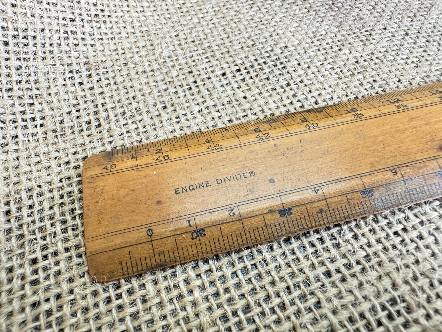Windsor and Newton Ltd London Engine Divided Wooden Rule