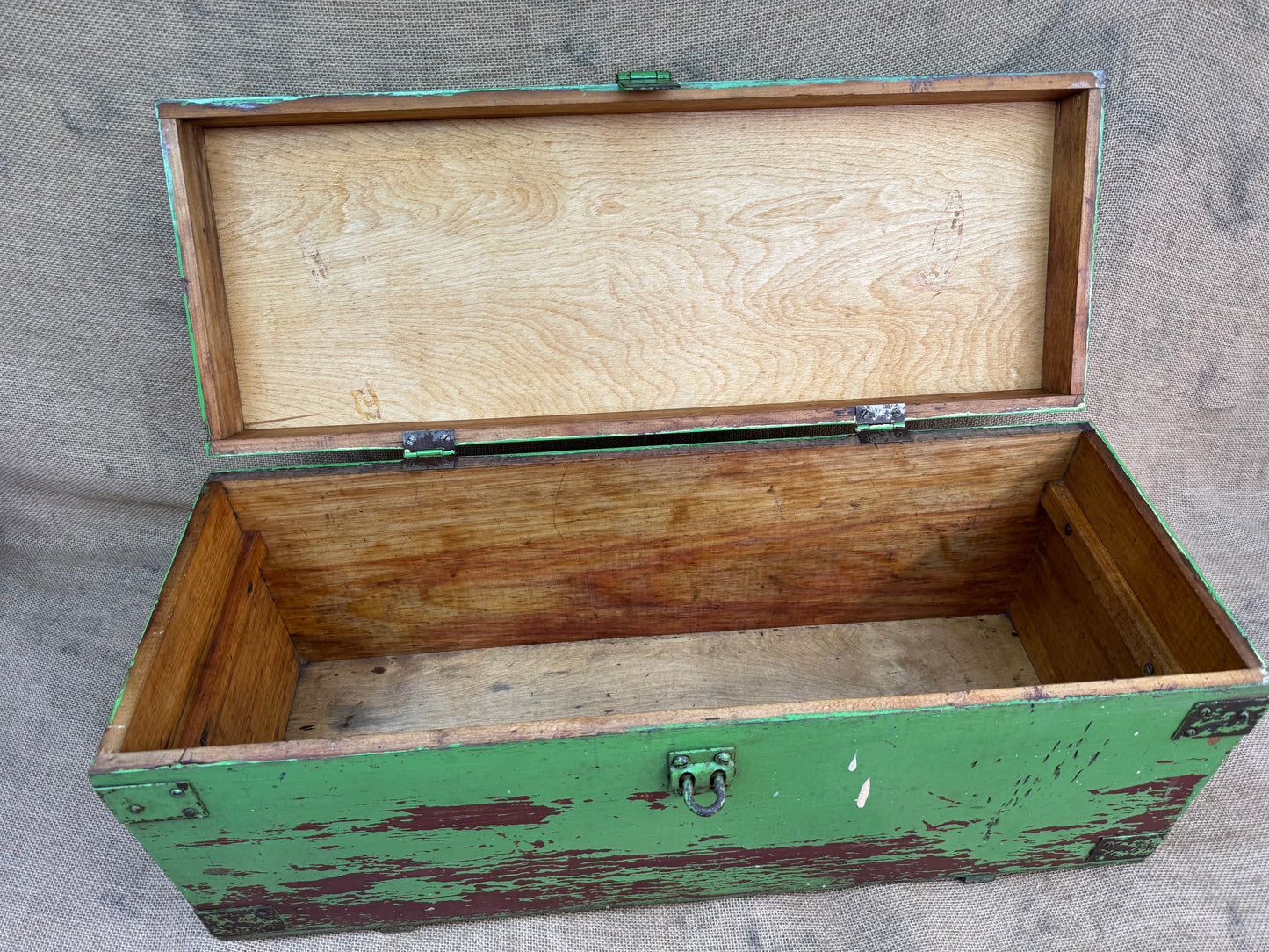 Vintage Pinewood Tool Chest