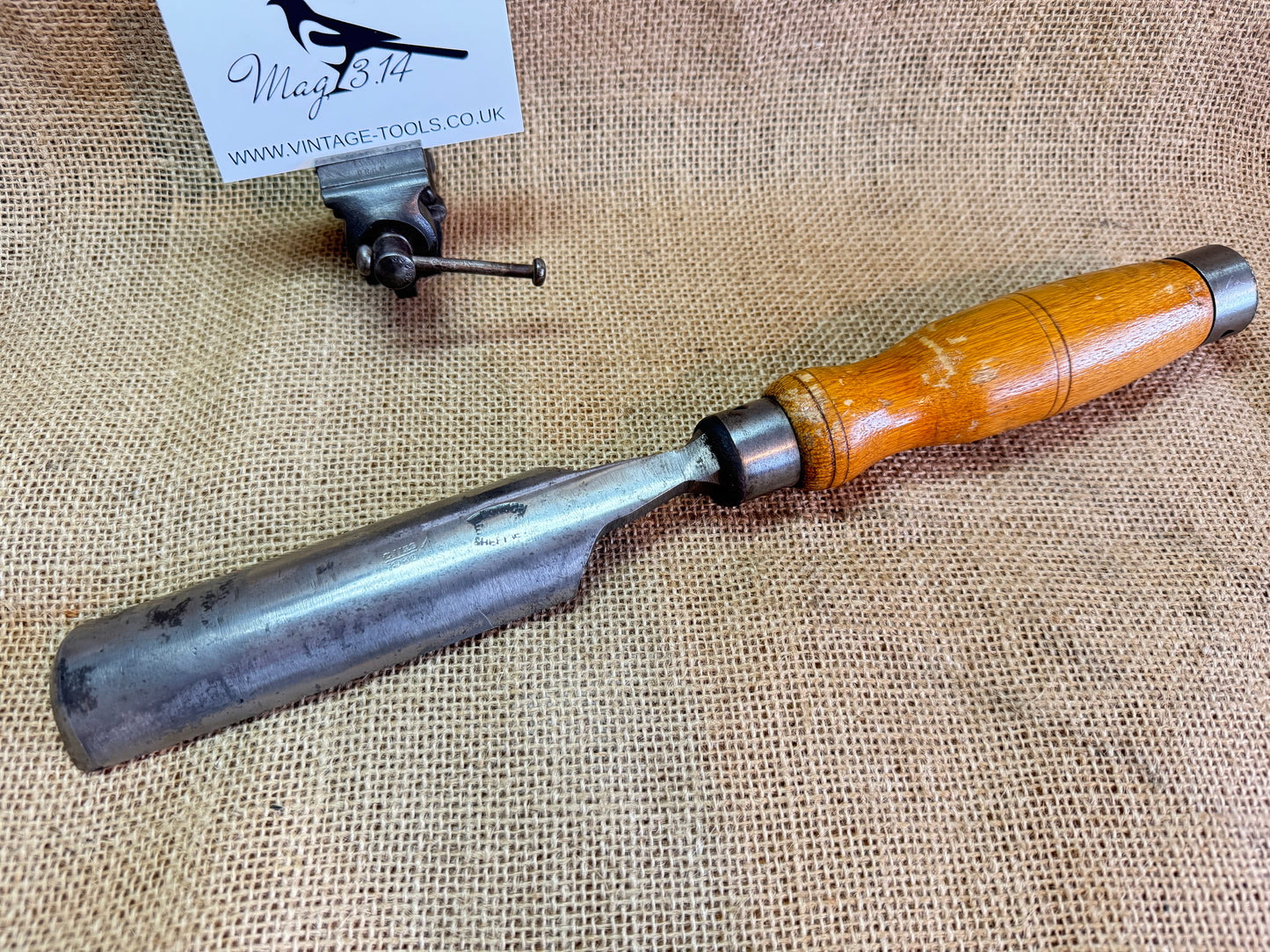 Vintage Wilkinson 1 1/4” Gouge Chisel with Military Broadarrow