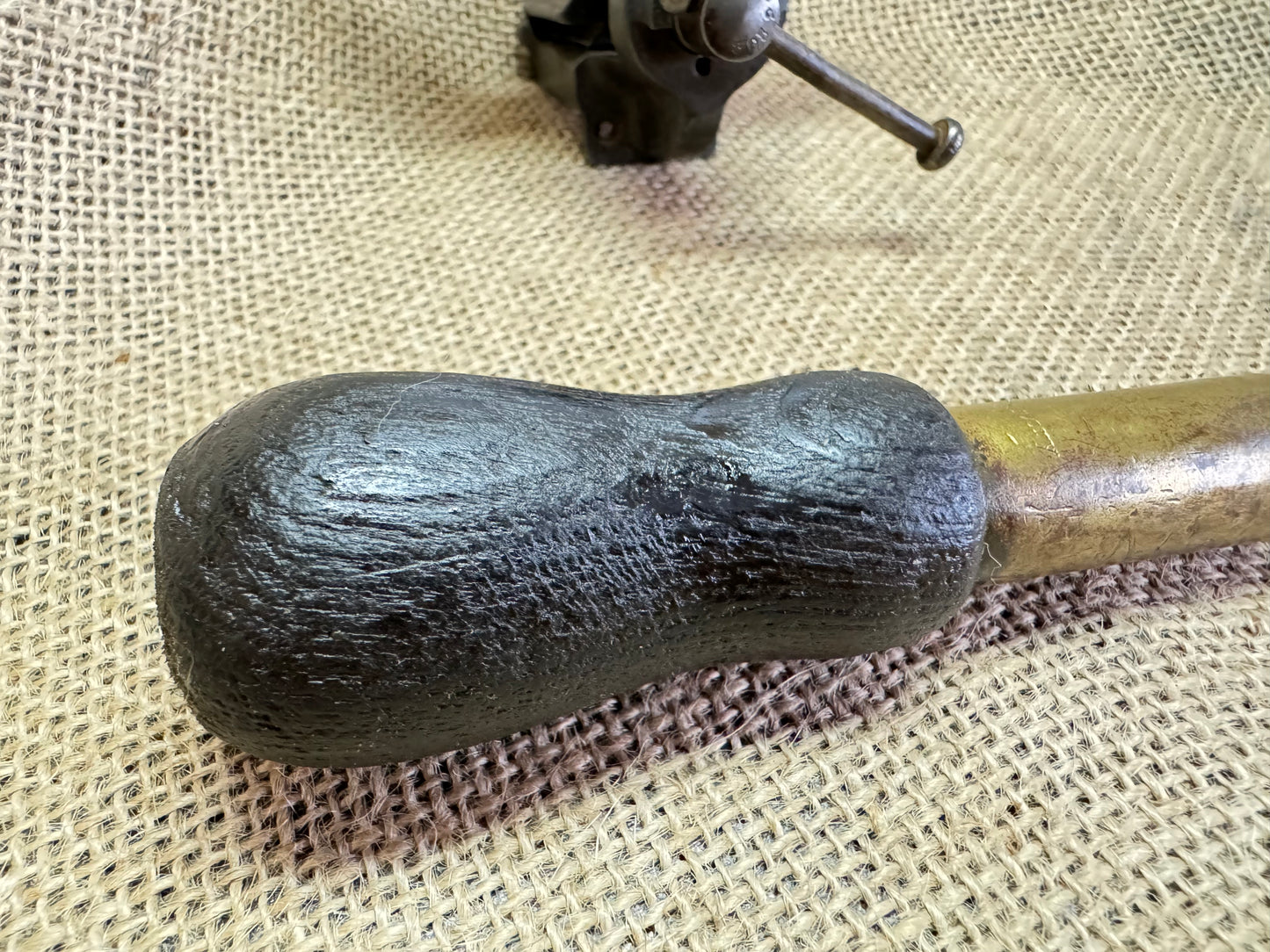 Vintage Moore & Wright Ratcheting Flatblade Screwdriver featuring 1943 British Military Broad Arrow
