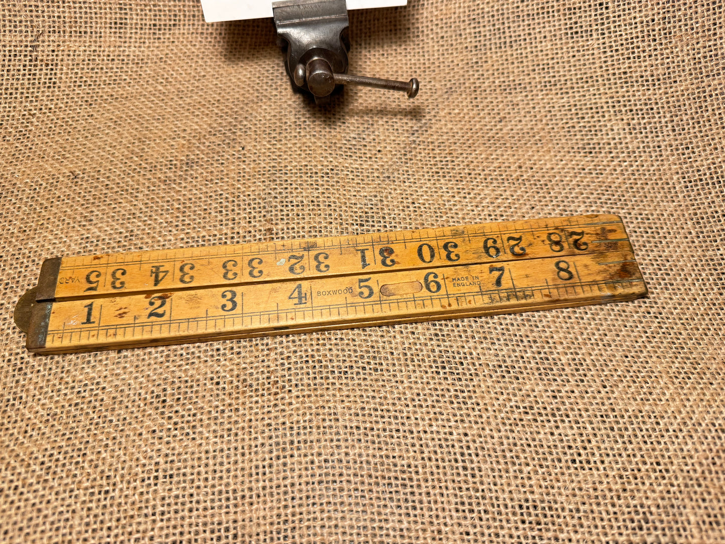 36” Boxwood Folding Rule - Carpentry / Upholstery / Vintage Tools