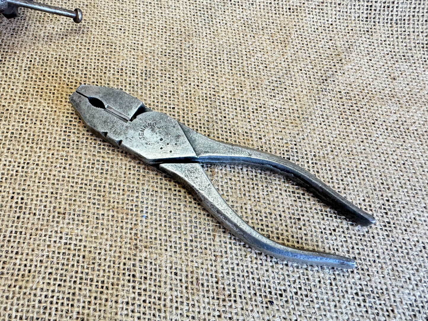 Vintage Jenbro Motorcycle Toolkit Pliers