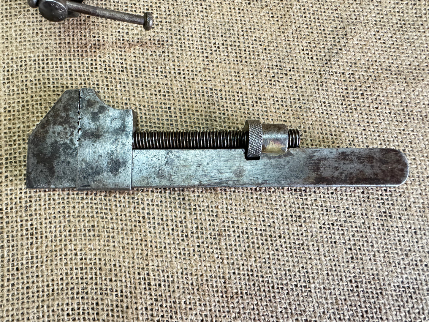Vintage User or Apprentice Made 7” Adjustable Wrench