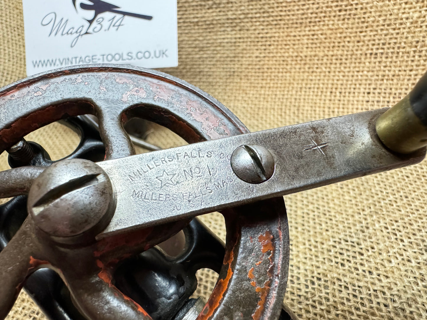 Vintage Millers Falls No 1 Egg Beater Hand Drill